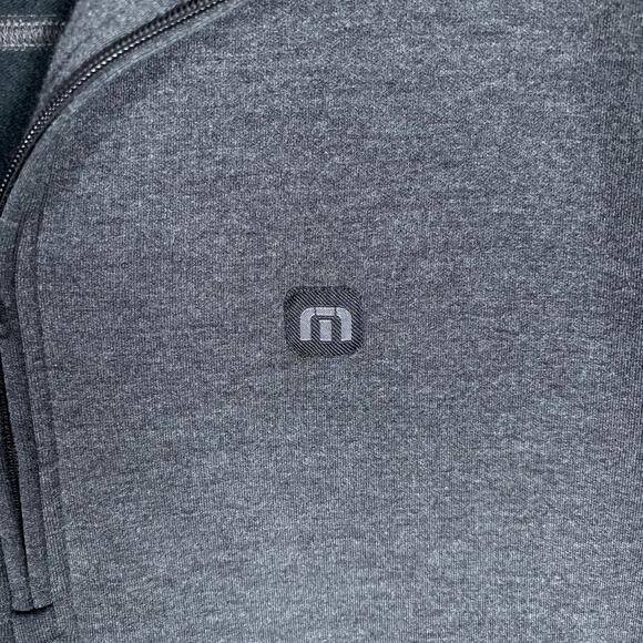 TravisMathew Gray 1/4 Zip Pullover Sweatshirt Men’s XL - Picture 3 of 5